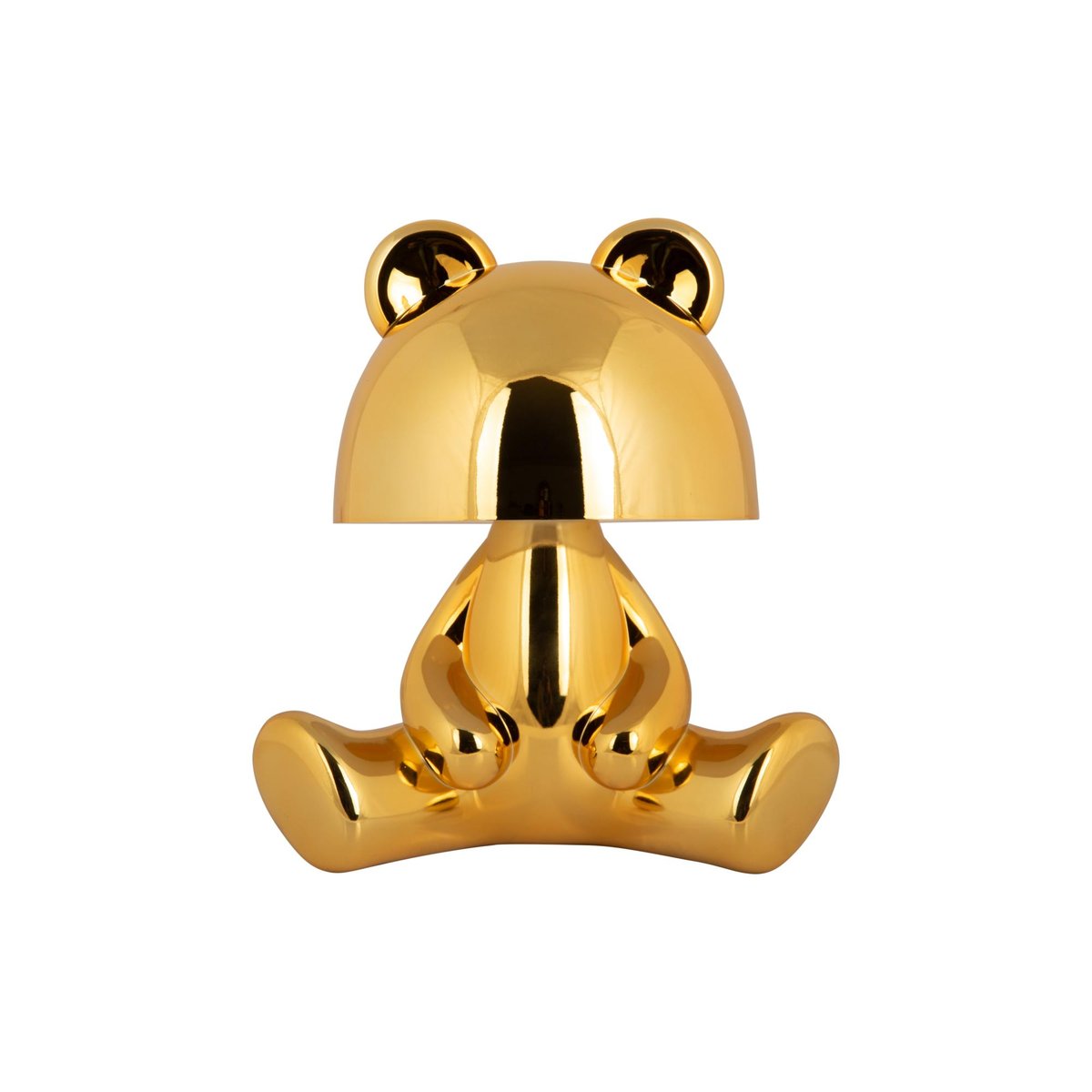 Lampe À Poser Thermoplaste BEAR LED plaqué or, LEITMOTIV