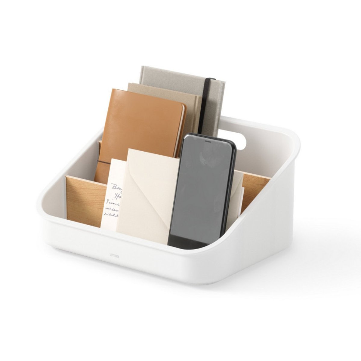 Rangement sachets de thé tisane BELLWOOD blanc, UMBRA