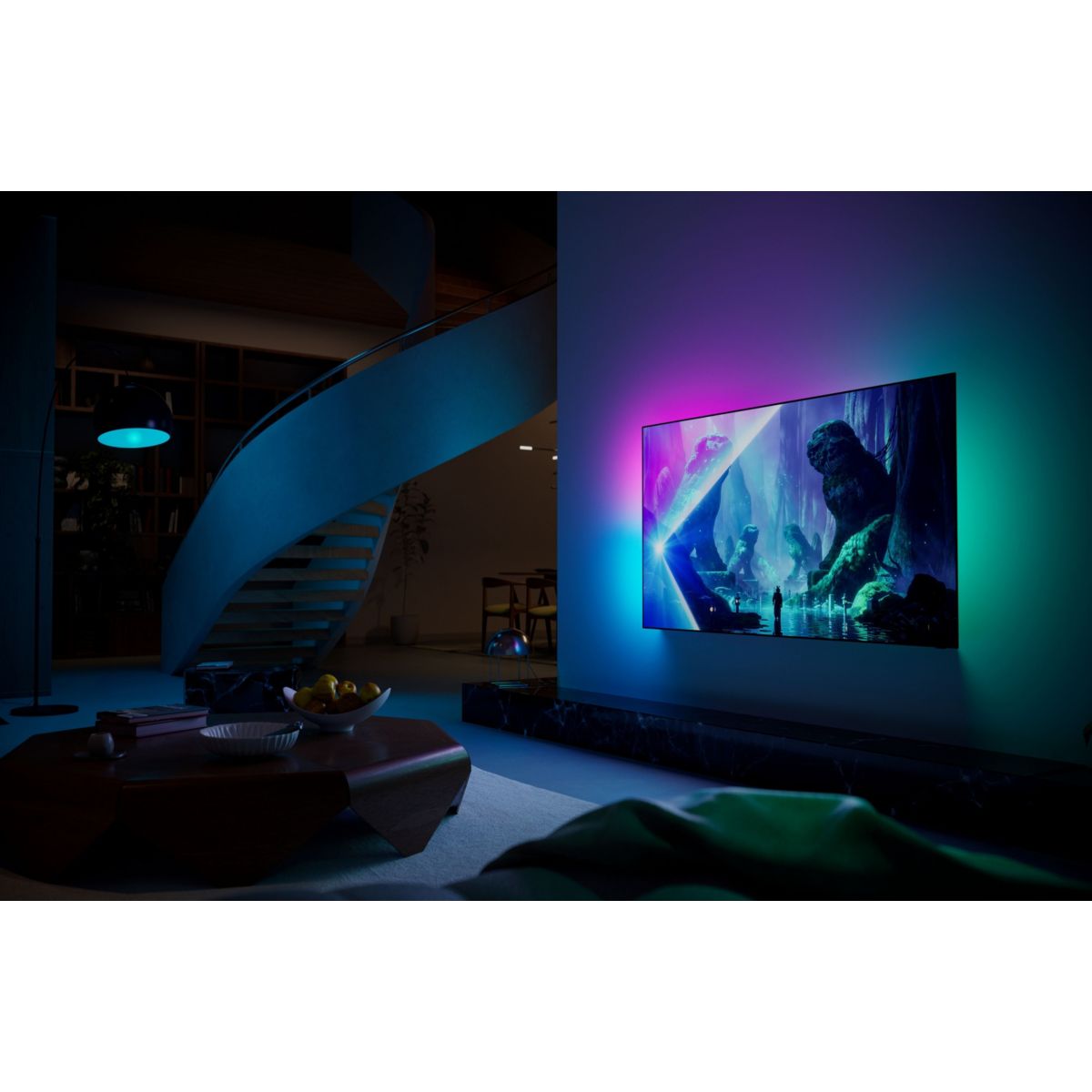 TV OLED 55OLED801 (2026) 55" (139 cm) 4K Ultra HD - Expérience Cinéma & Gaming, 120Hz, Ambilight, Smart TV couleur unique, PHILIPS