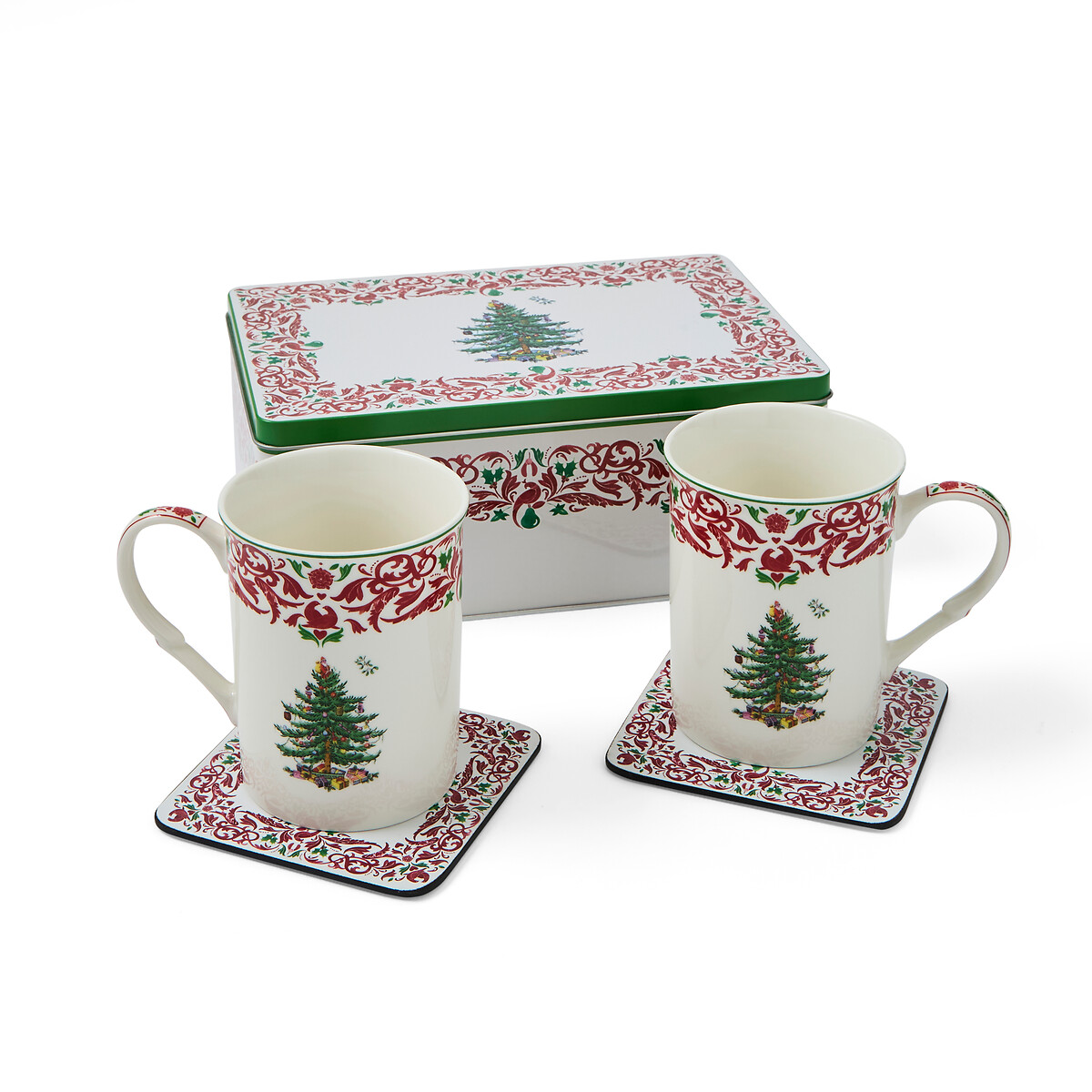 5-Piece Christmas Tree Mug & Tin Gift Set multi-coloured, SPODE