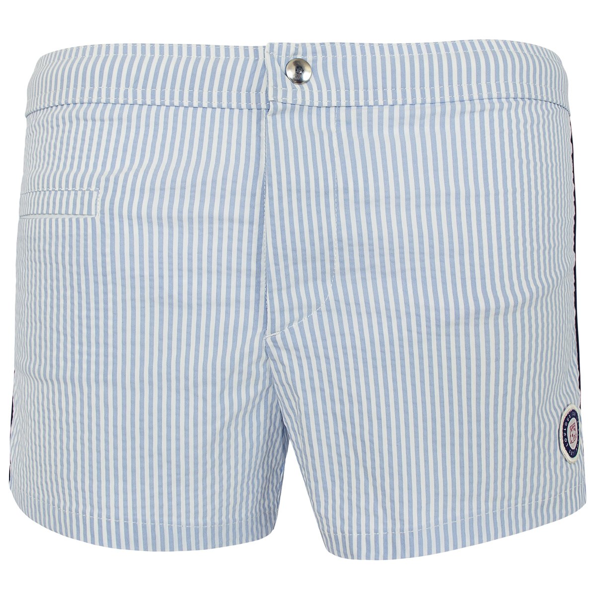 Short de bain OCTAVE 261 Stripe bleu, LES LOULOUS DE LA PLAGE