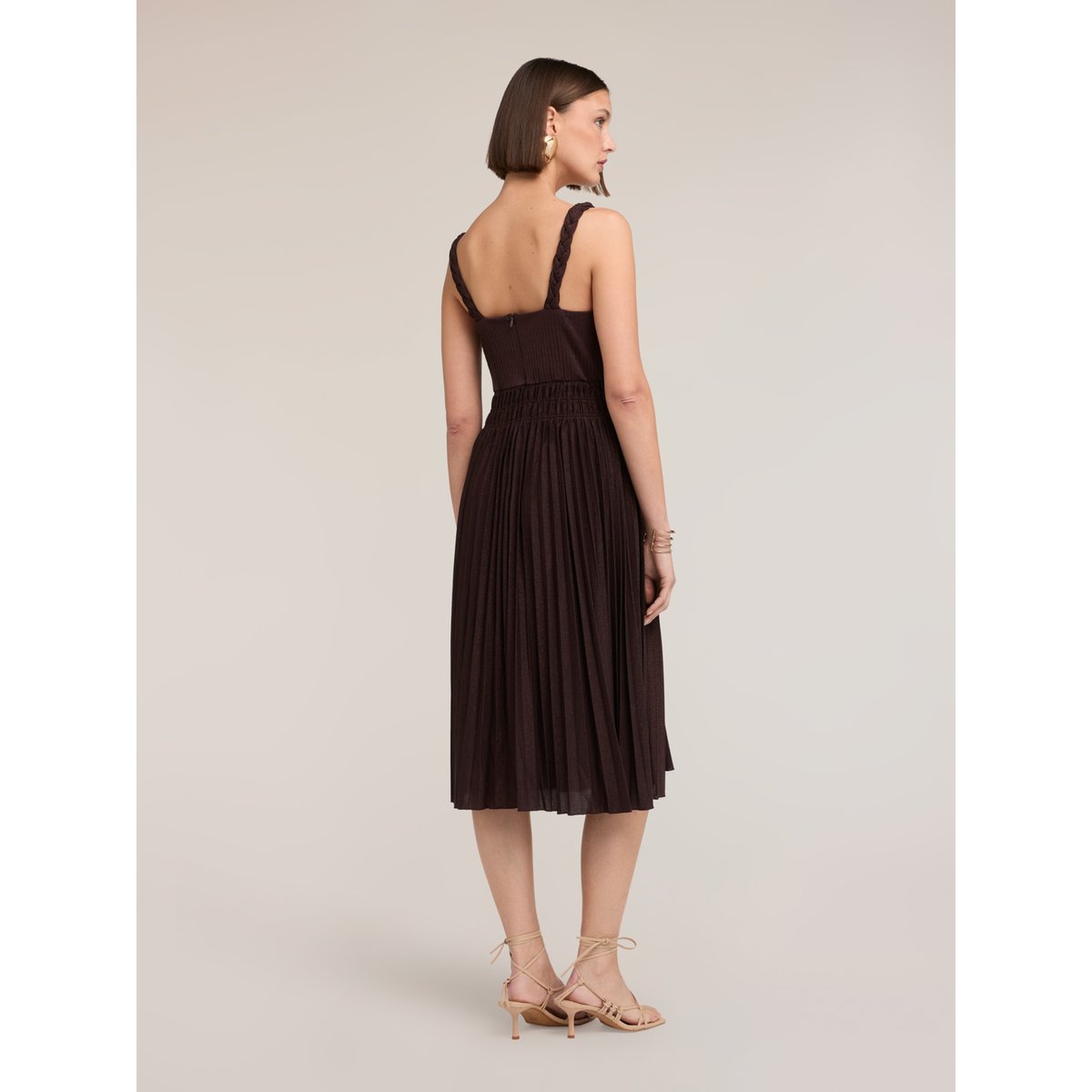 Robe côtelée marron, MOTIVI