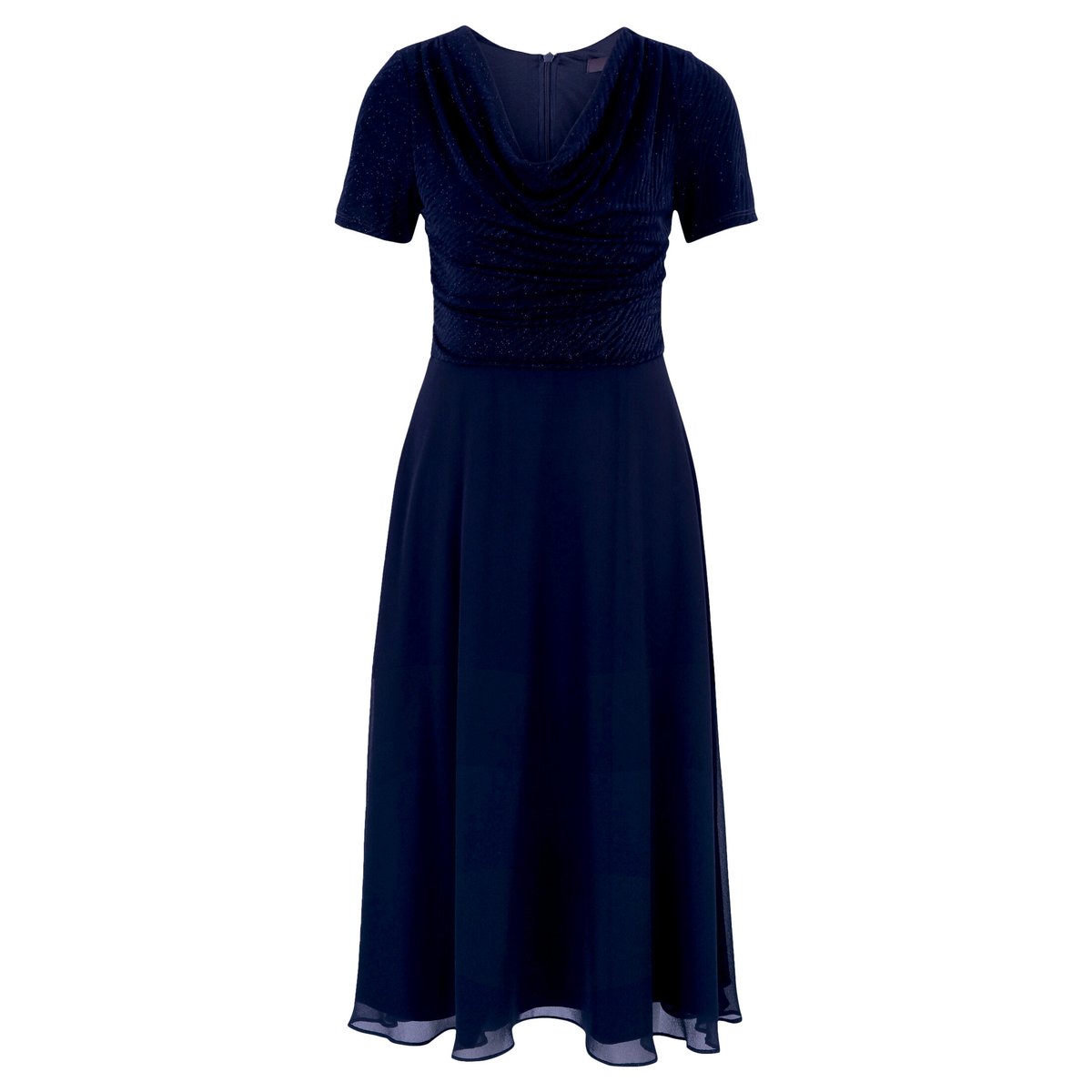 Robe de cocktail au look scintillant patch dark blue/dark blue, VERA MONT