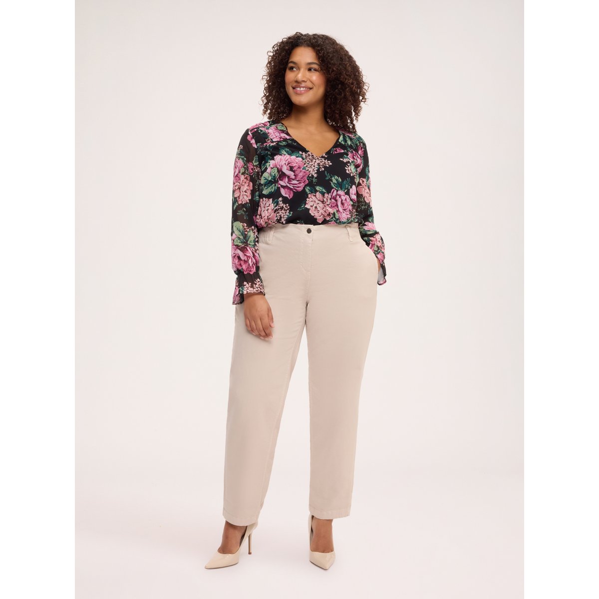 Pantalon Balloon beige, FIORELLA RUBINO