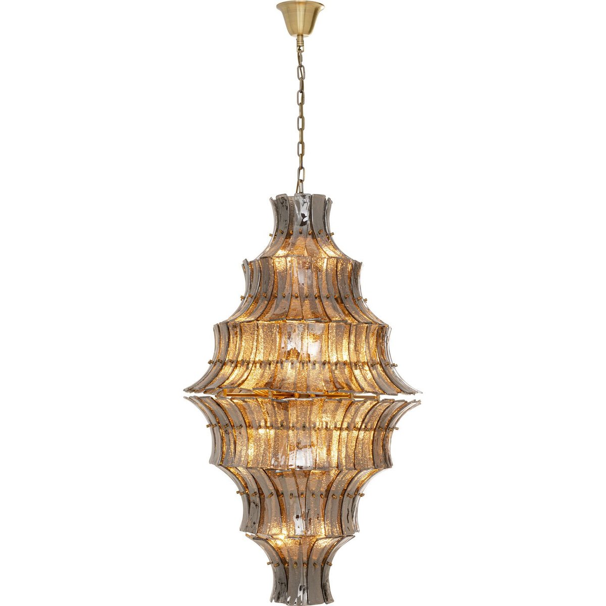 Suspension en verre, VENEZIA gris, KARE DESIGN