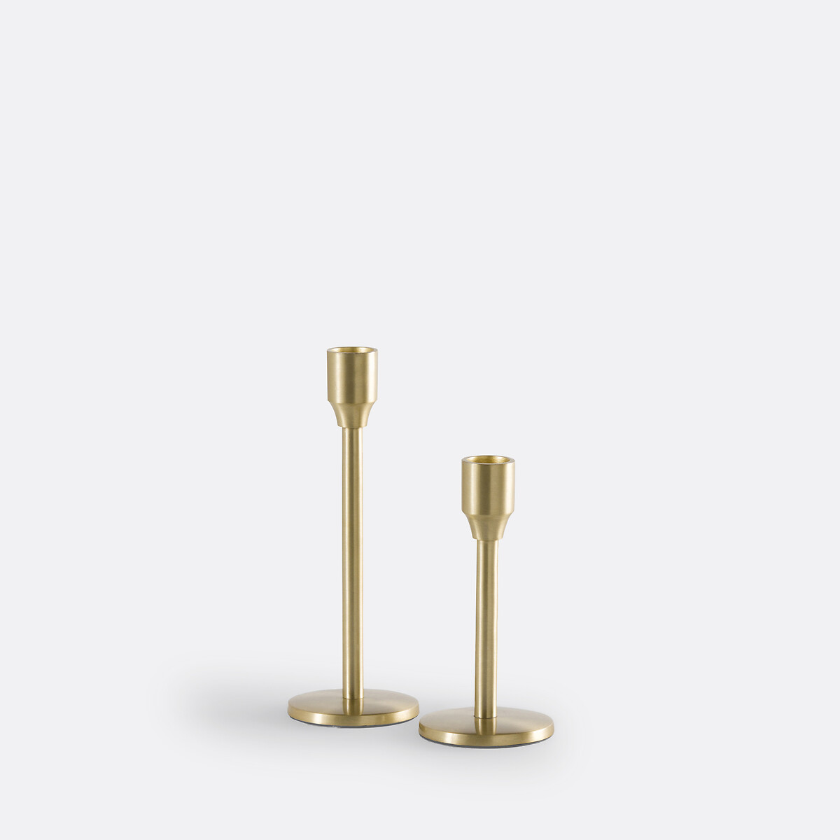 Set van 2 kandelaars in messing, Oror messing, LA REDOUTE INTERIEURS