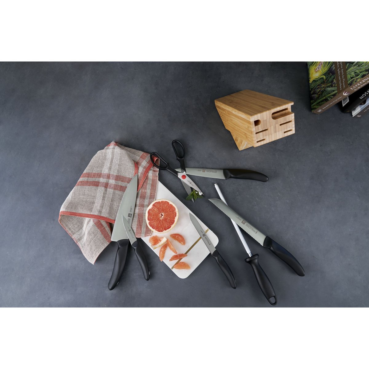 Bloc de Couteaux Style 8 pièces Bambou nature, ZWILLING