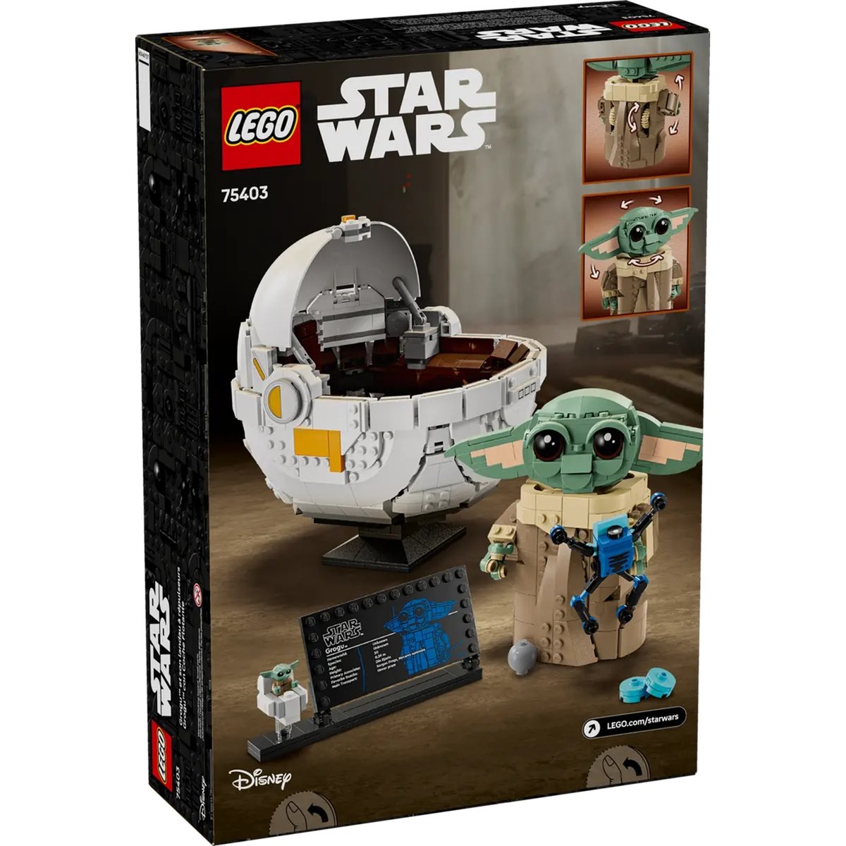 LEGO Star Wars : Grogu et son adorable landau - 75403 multicolore, LEGO