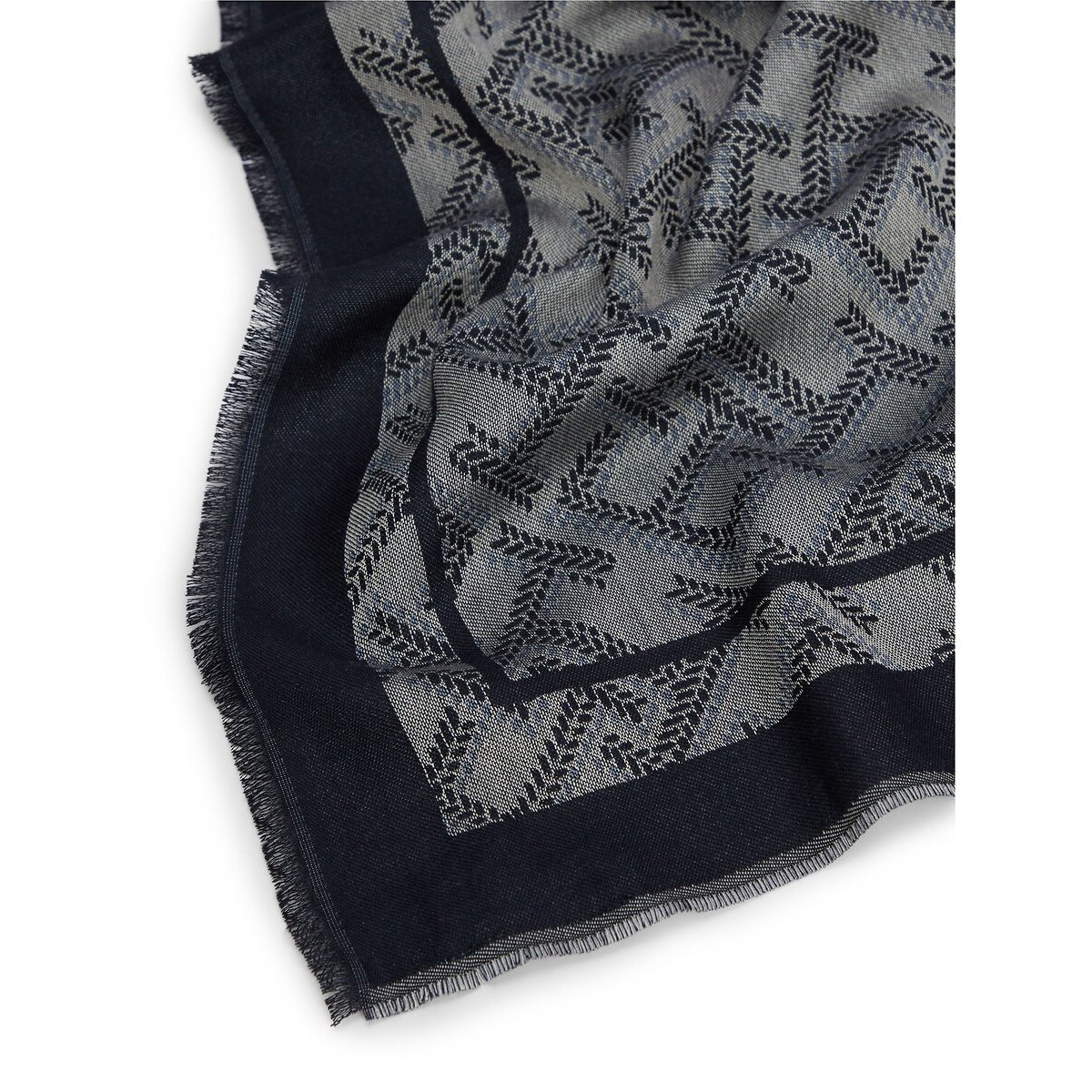 Bufanda de modal, MONOGRAM azul marino, TOMMY HILFIGER
