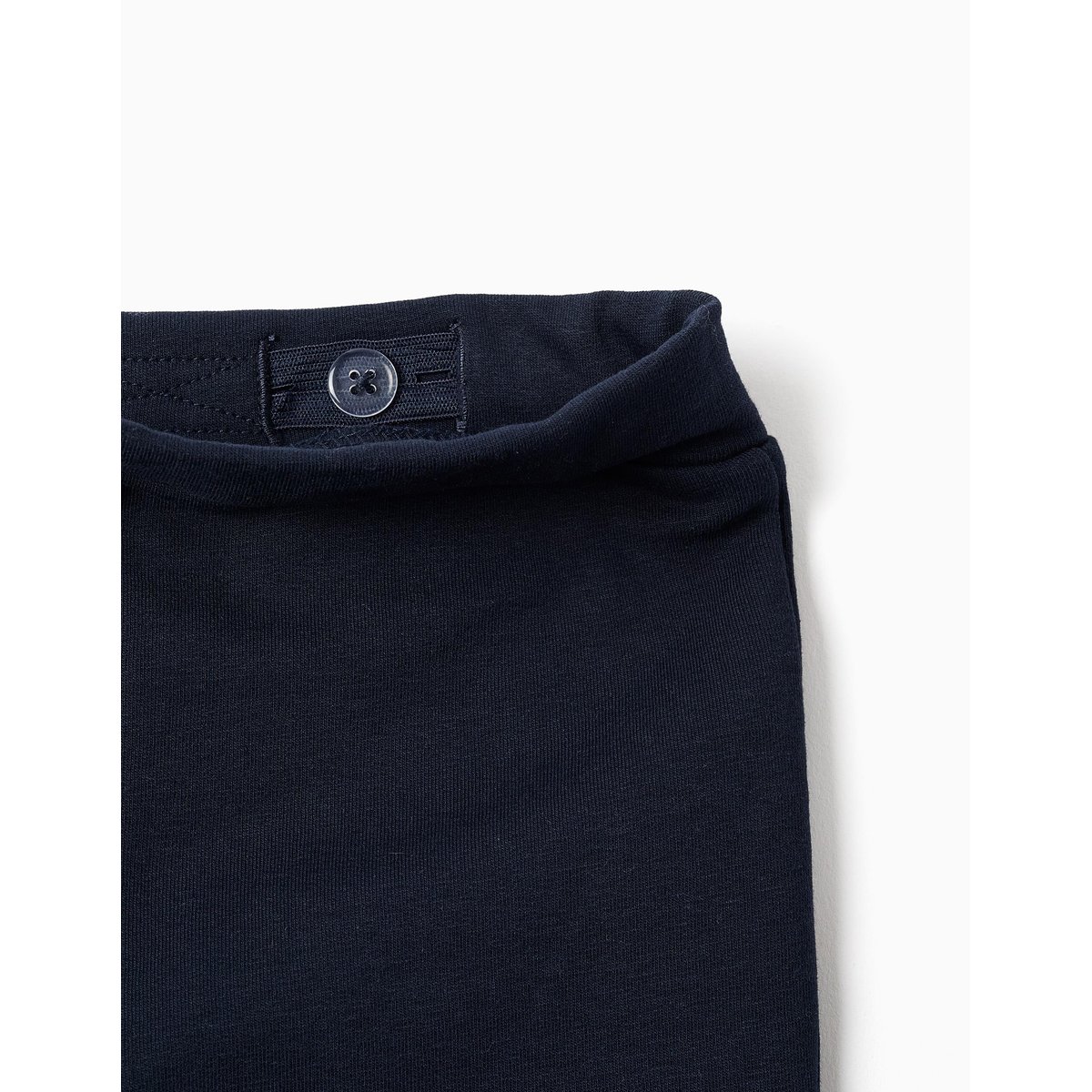Leggings évasé en coton peigné bleu foncé, ZIPPY
