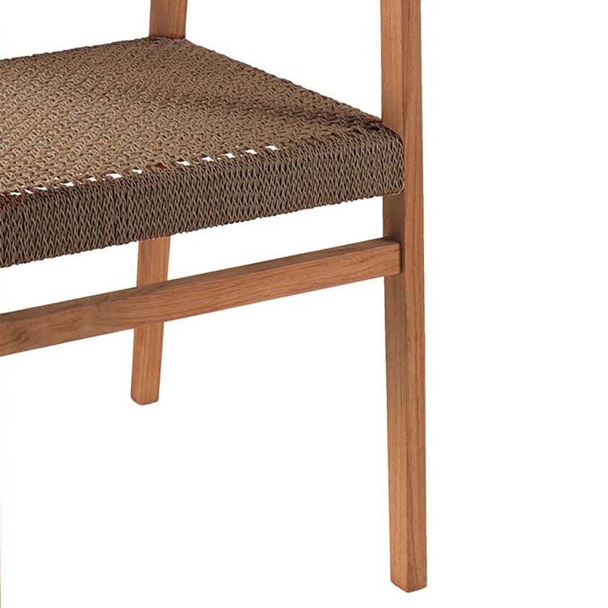 Chaise de jardin avec accoudoirs en teck, LUNA marron, GESCOVA