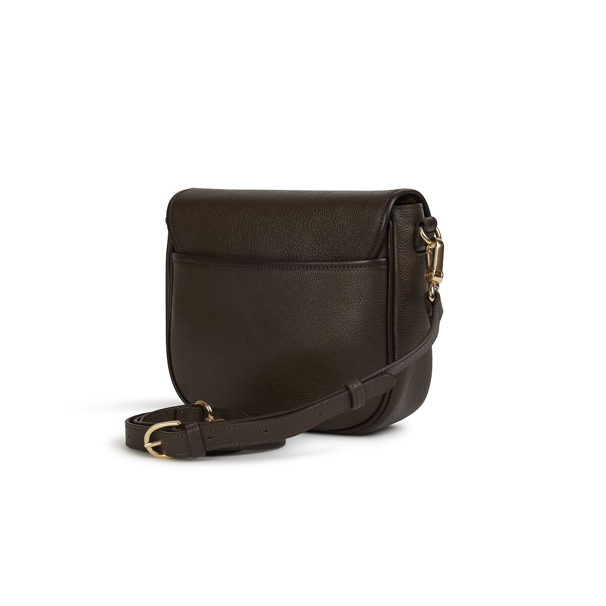 Borsa con patta in pelle OLIVIA ebano, NAT & NIN