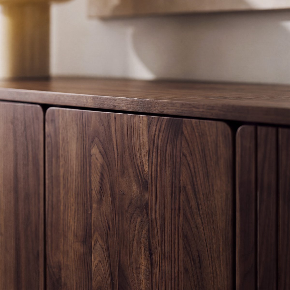 Buffet 3 portes en bois L 160 cm- ALMA bois foncé, DRAWER