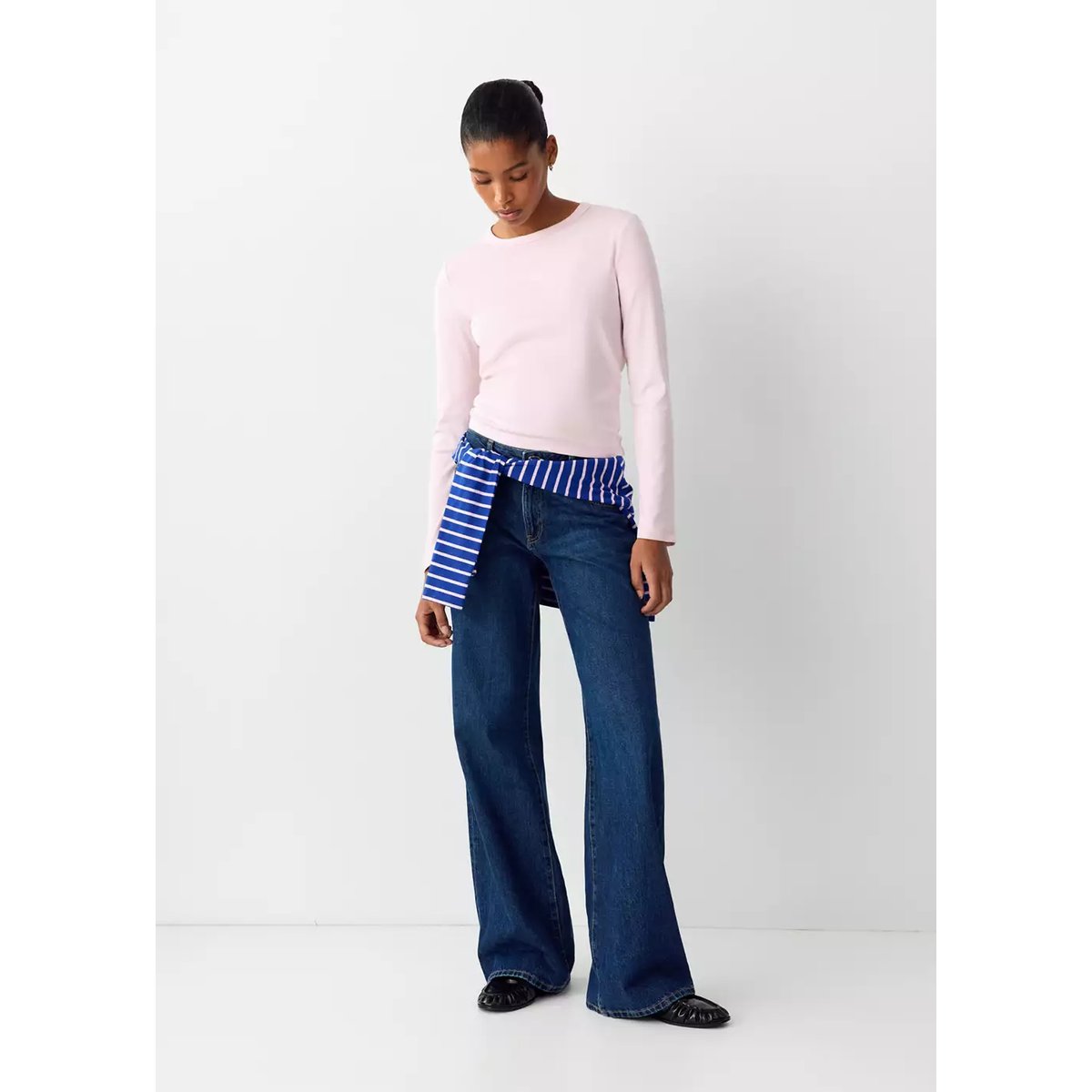 T-shirt coton manches longues rose, MANGO TEEN