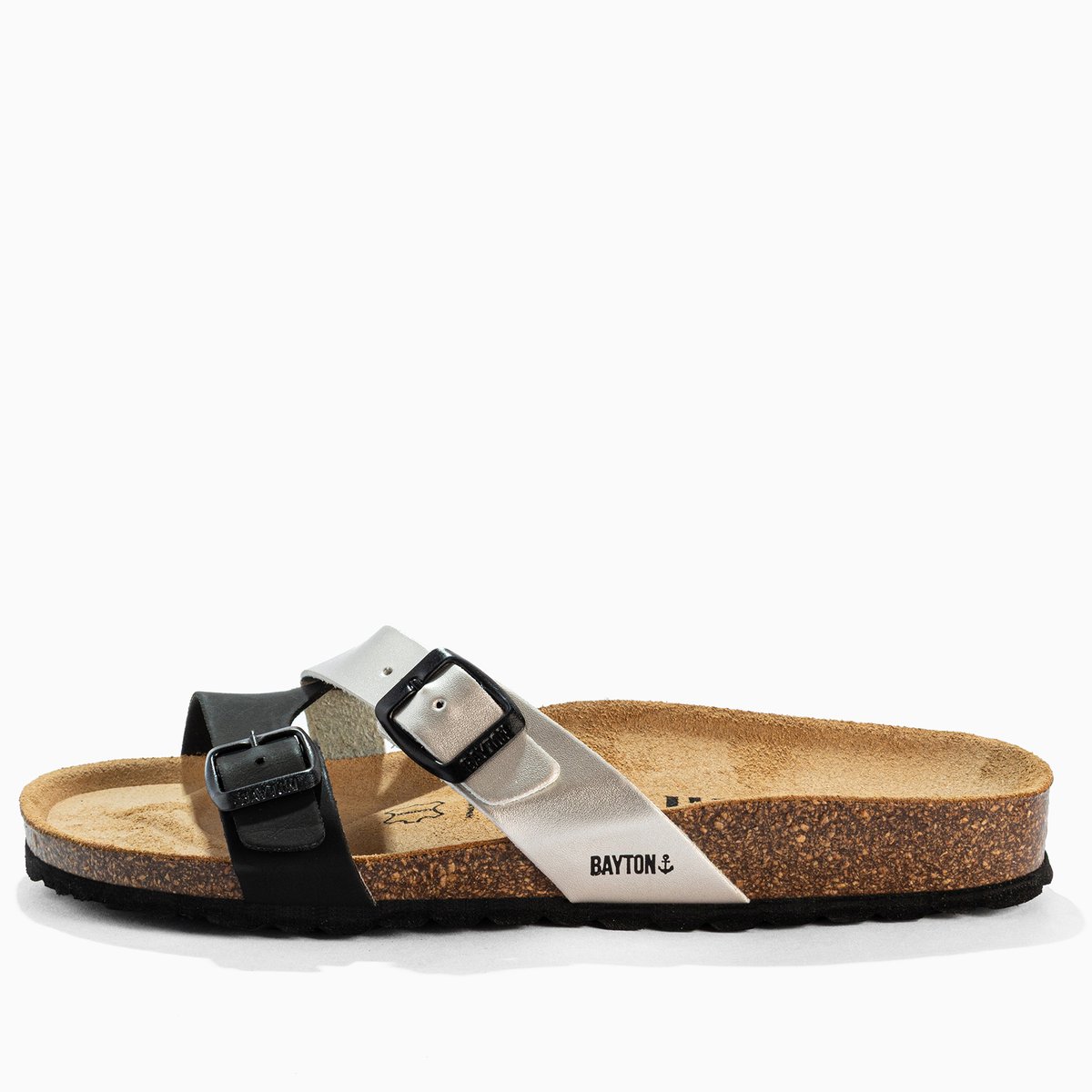 Sandales CLEO noir melange, BAYTON