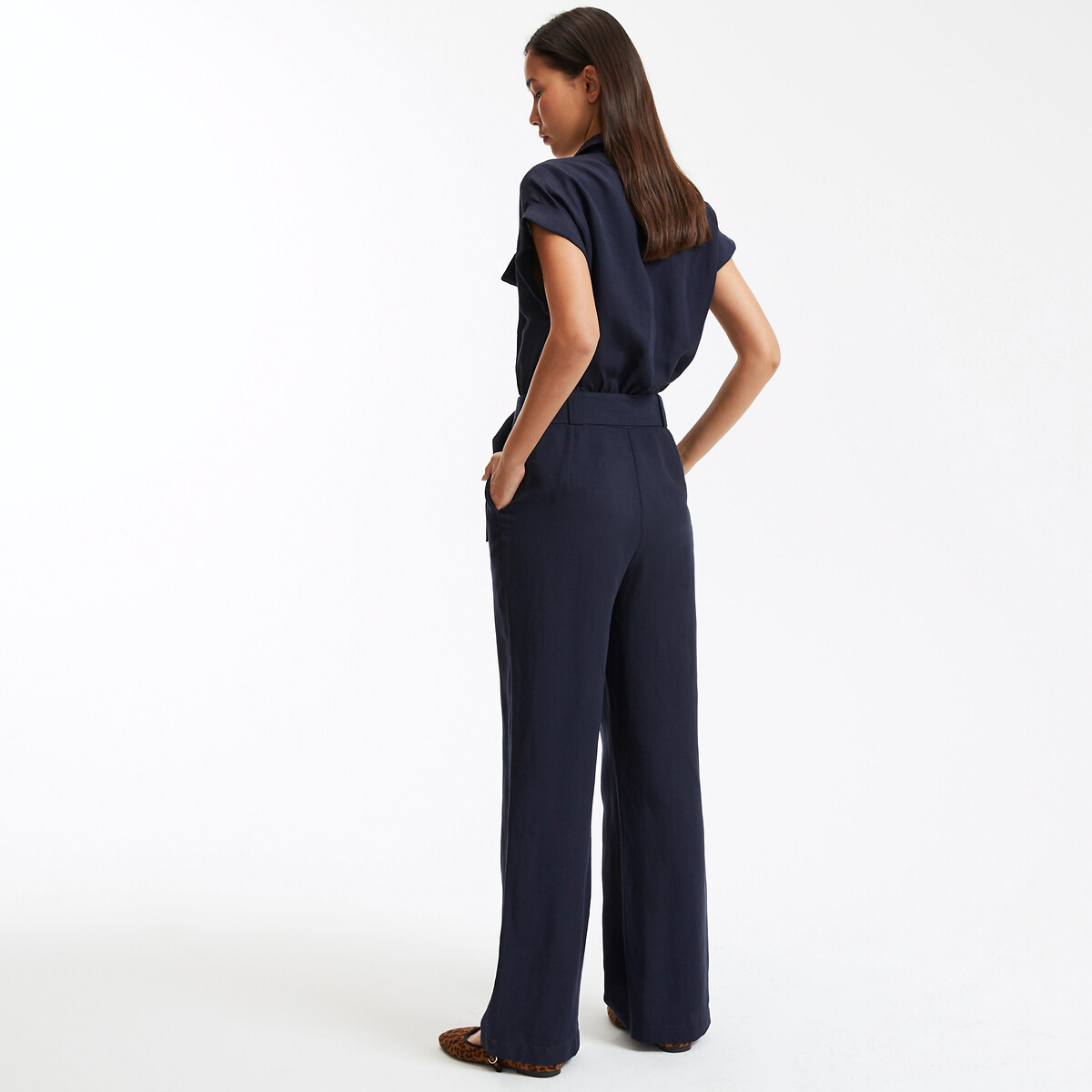 Signatures Enea Jumpsuit, Length 30.5" navy blue, LA REDOUTE COLLECTIONS