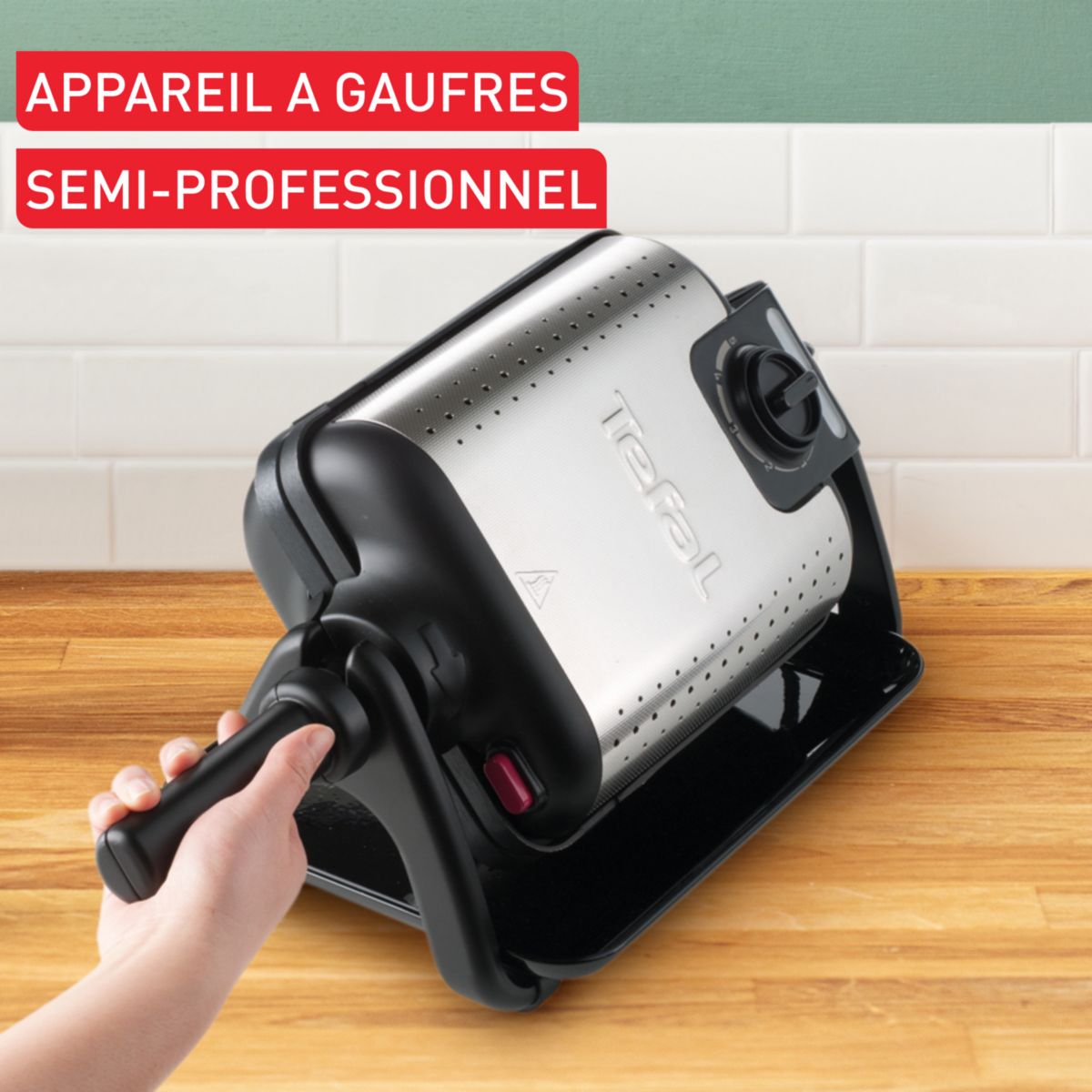 Gaufrier King Size 4 en 1 WM755D12 noir, TEFAL