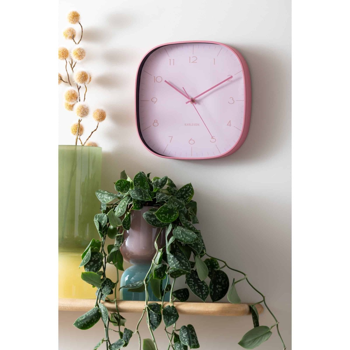 Vase Verre COLORES SMALL rose tendre, PRESENT TIME