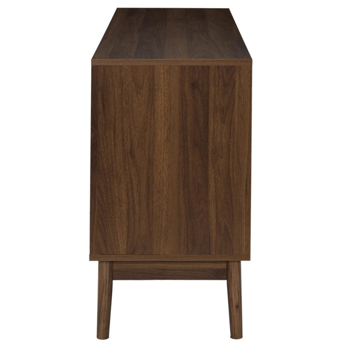 Buffet 2 Portes Imitation Bois Foncé marron, DECORATIE