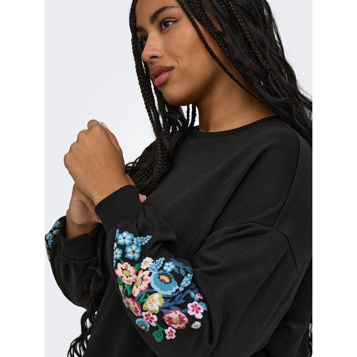 Sweat-Shirt black 3, ONLY CARMAKOMA