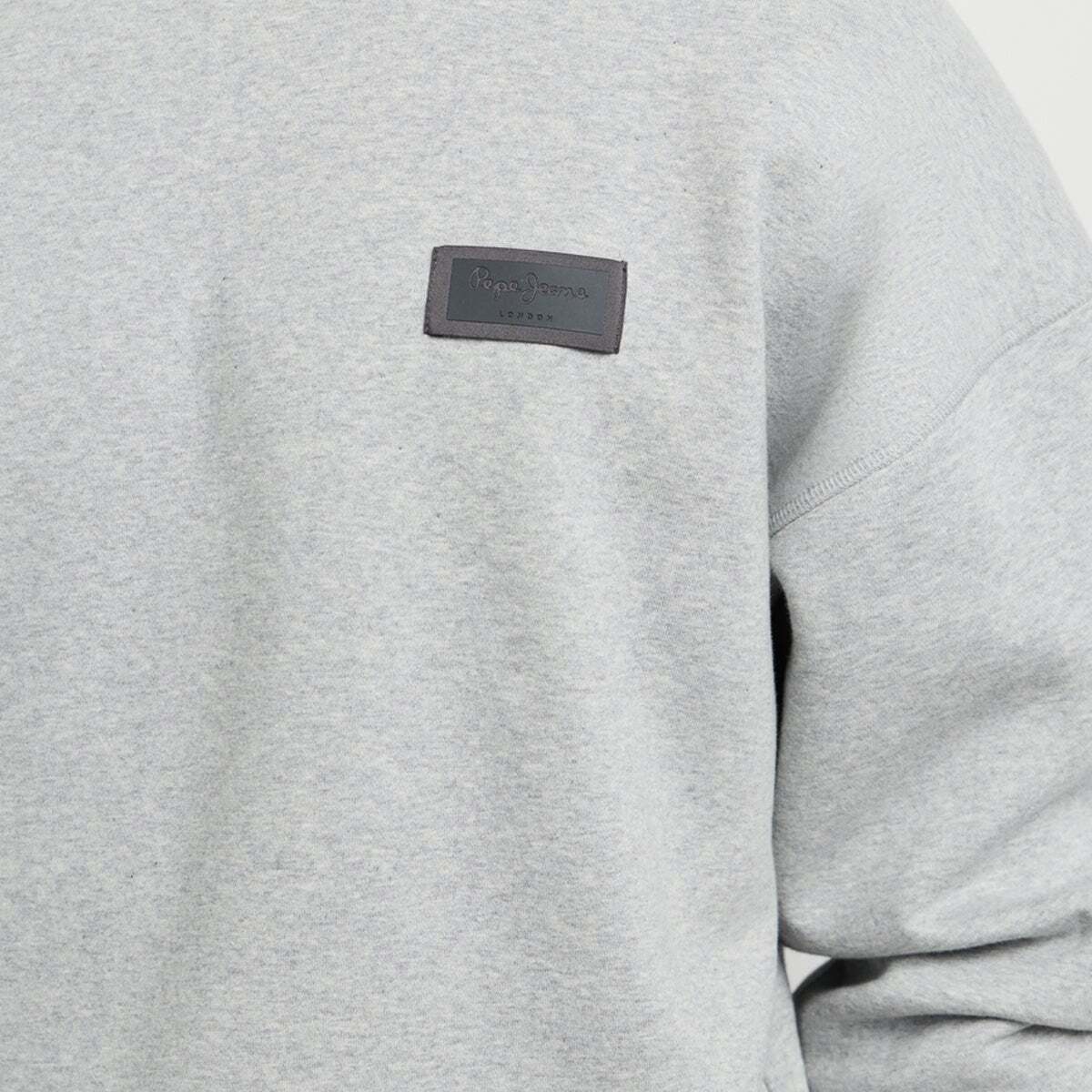 Sweat-Shirt À Col Rond Coupe Casual gris chine, PEPE JEANS