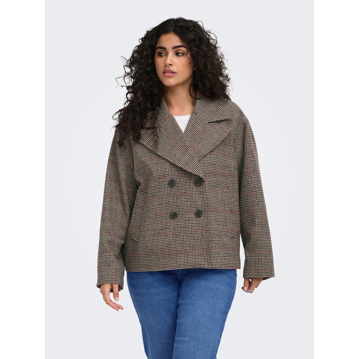 Veste marron - tannin, ONLY CARMAKOMA