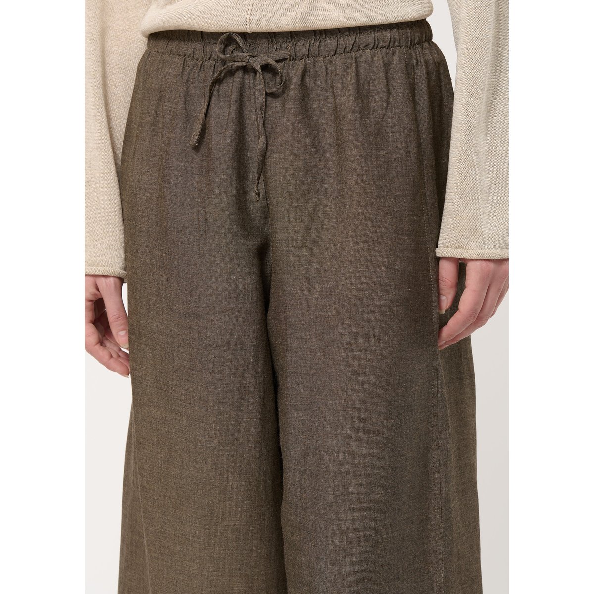 Pantalon barrel moka, HUMILITY
