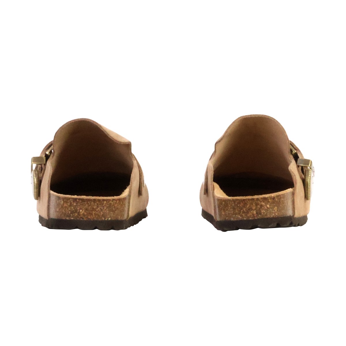 Mules Mocassin Cuir Noga Boreal Cow Boy taupe, THE DIVINE FACTORY