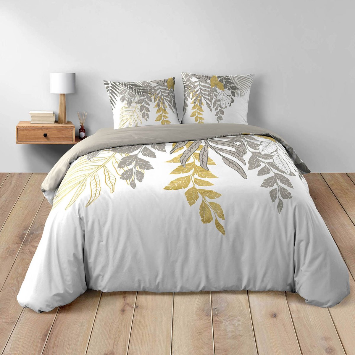 Parure de lit 2 places 100% coton REDD multicolore, TOILINUX