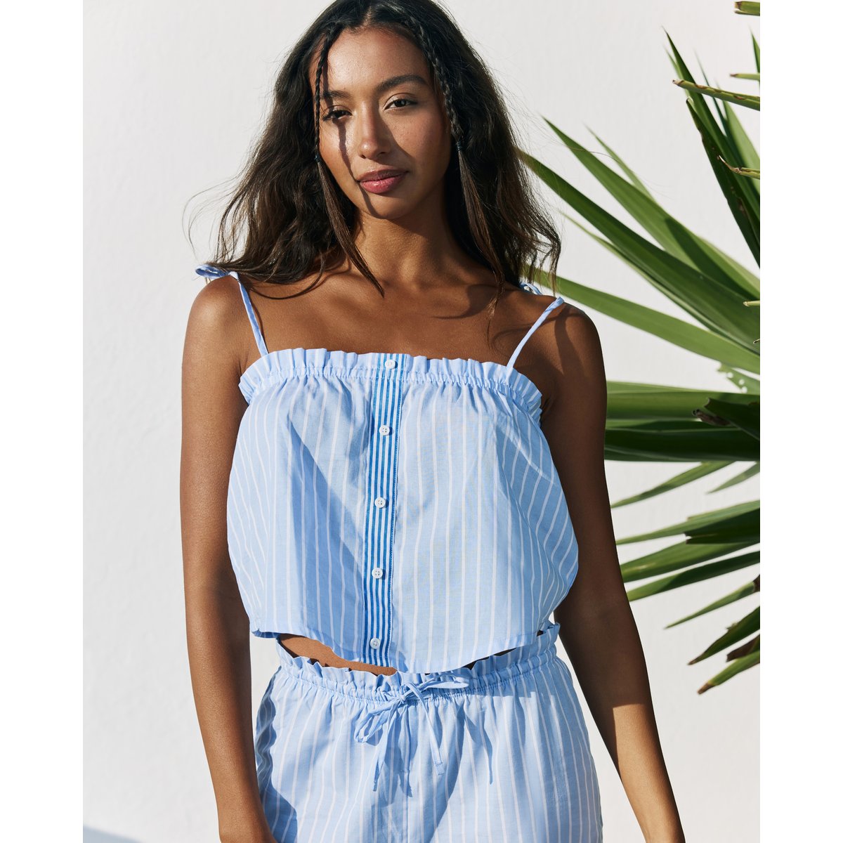 Top à rayures en coton SEASTRIPIZ bleu, UNDIZ