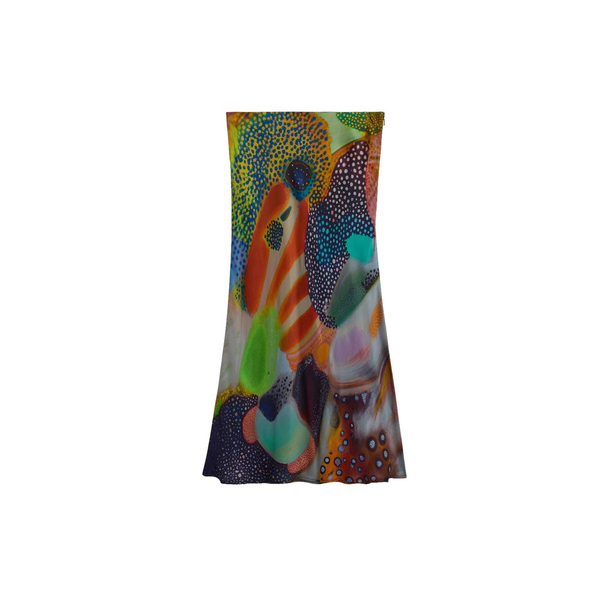 Jupe midi imprimée noir, DESIGUAL