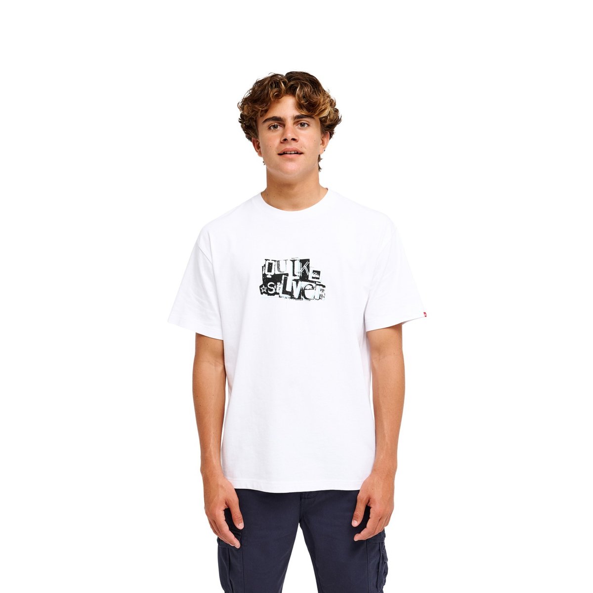 T-Shirt manches courtes YOUNG GUNS RINSE blanc white, QUIKSILVER