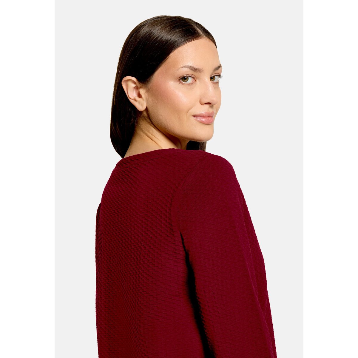 Haut casual avec structure fall burgundy, BETTY & CO