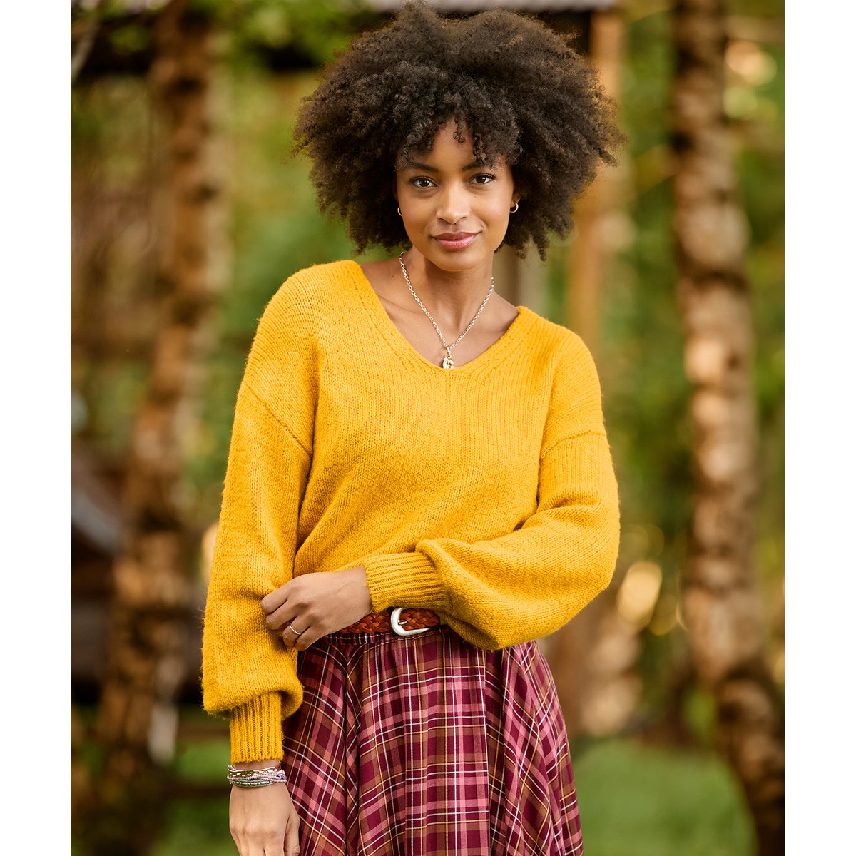 Pull Col V Tout Doux bleu, JOE BROWNS