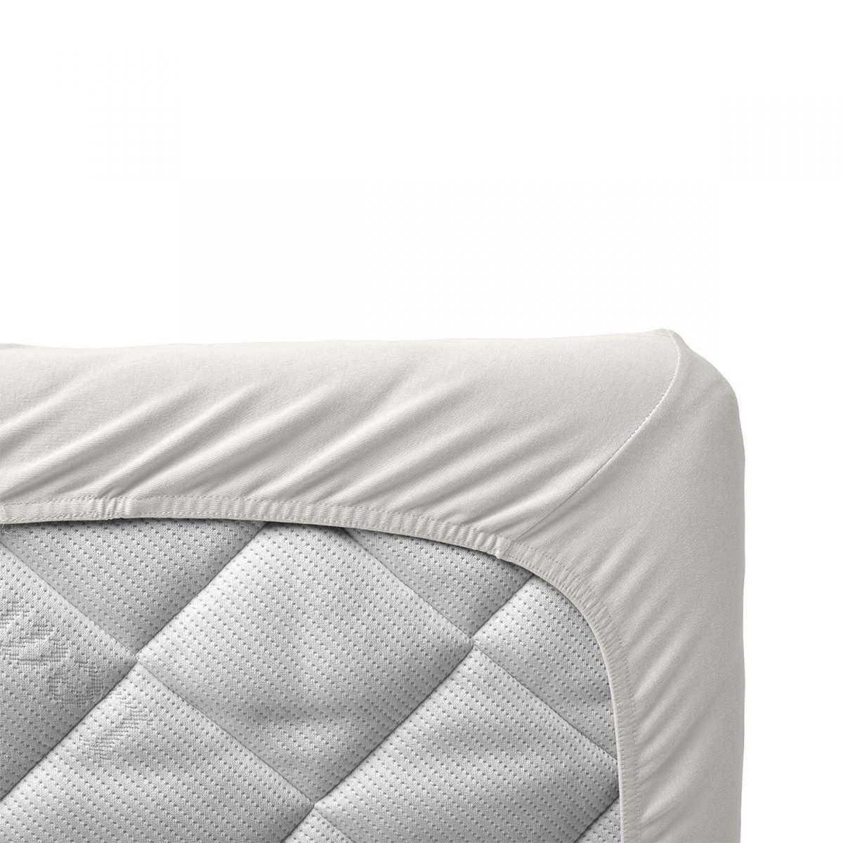 Lot de 2 draps housses bébé blanc, LEANDER