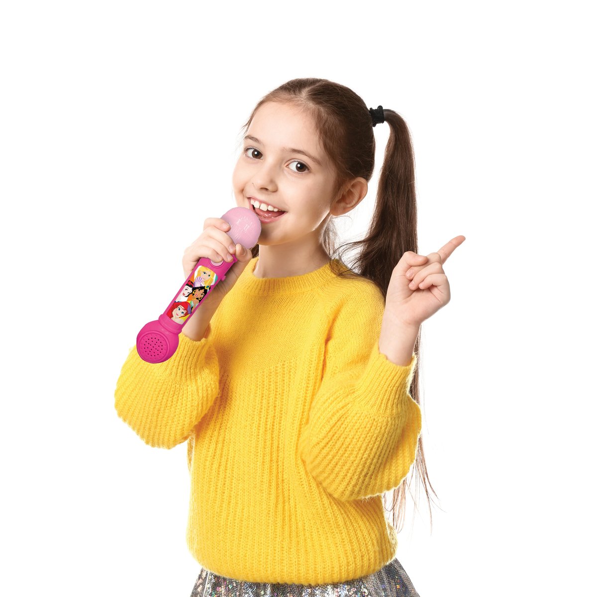 Microphone Lumineux Disney Princesses rose, LEXIBOOK