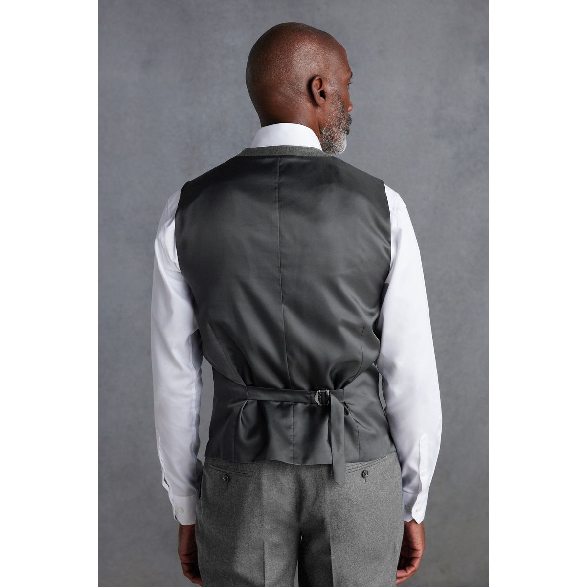 Gilet de costume zignone en flanelle texturée Signature gris, NEXT