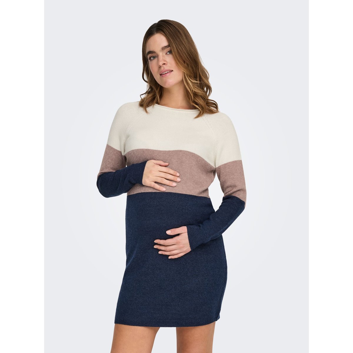 Robe En Maille whitecap gray, ONLY