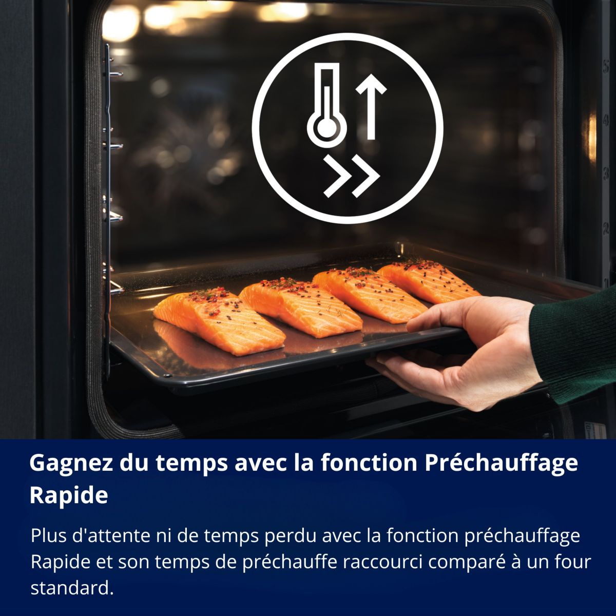 Four encastrable EOH4P46BX0 Pyrolyse Chaleur tournante 65L Inox couleur unique, ELECTROLUX