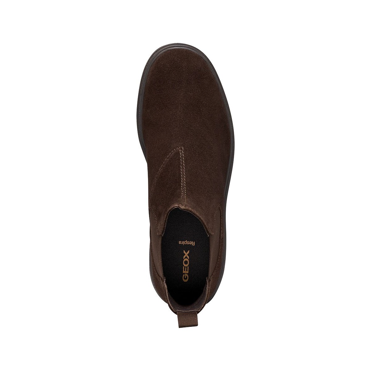 Botines Chelsea de ante ANDALO marrón oscuro, GEOX