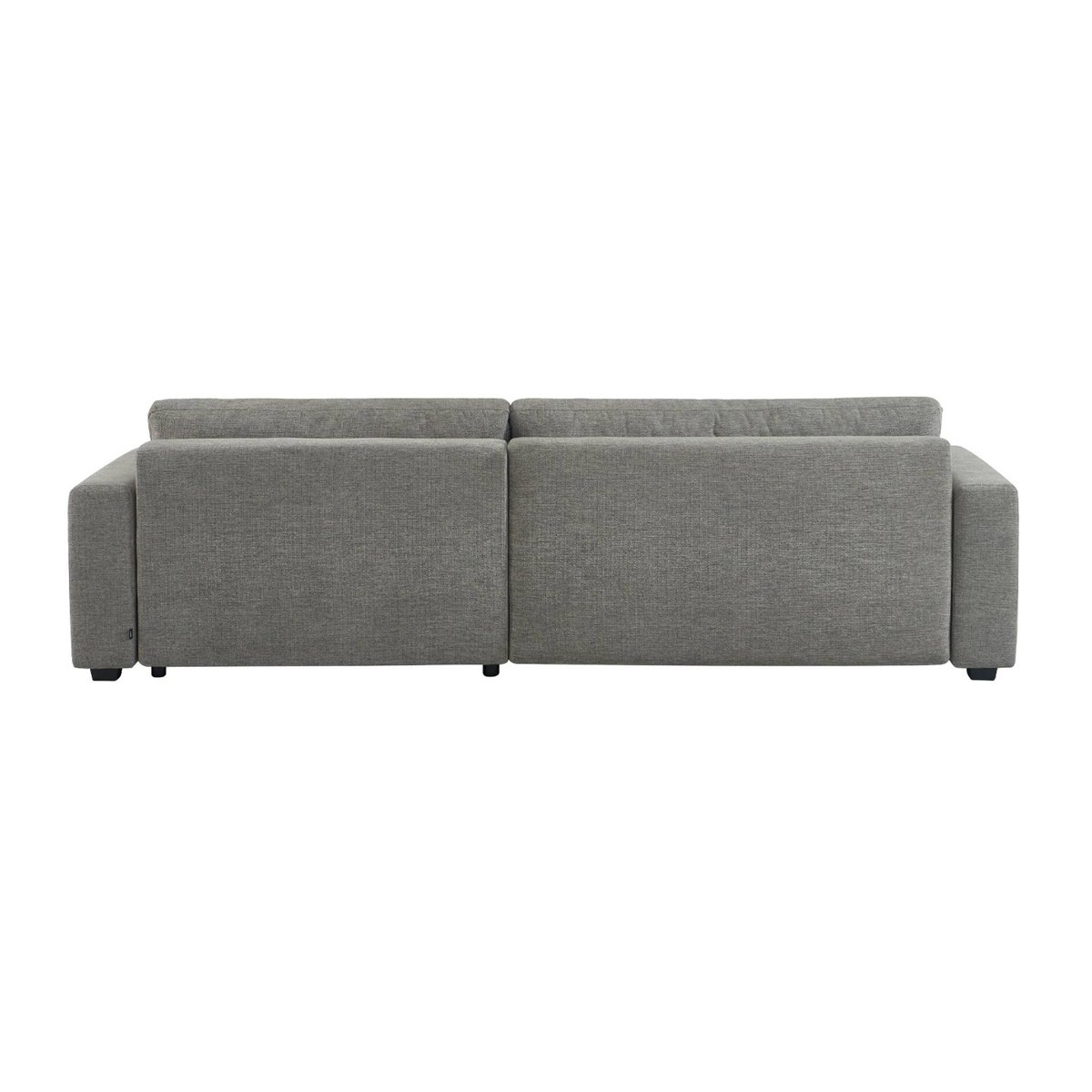 Canapé d'angle droit convertible 3 places tissu avec coffre WIDE gris foncé, SWEEEK