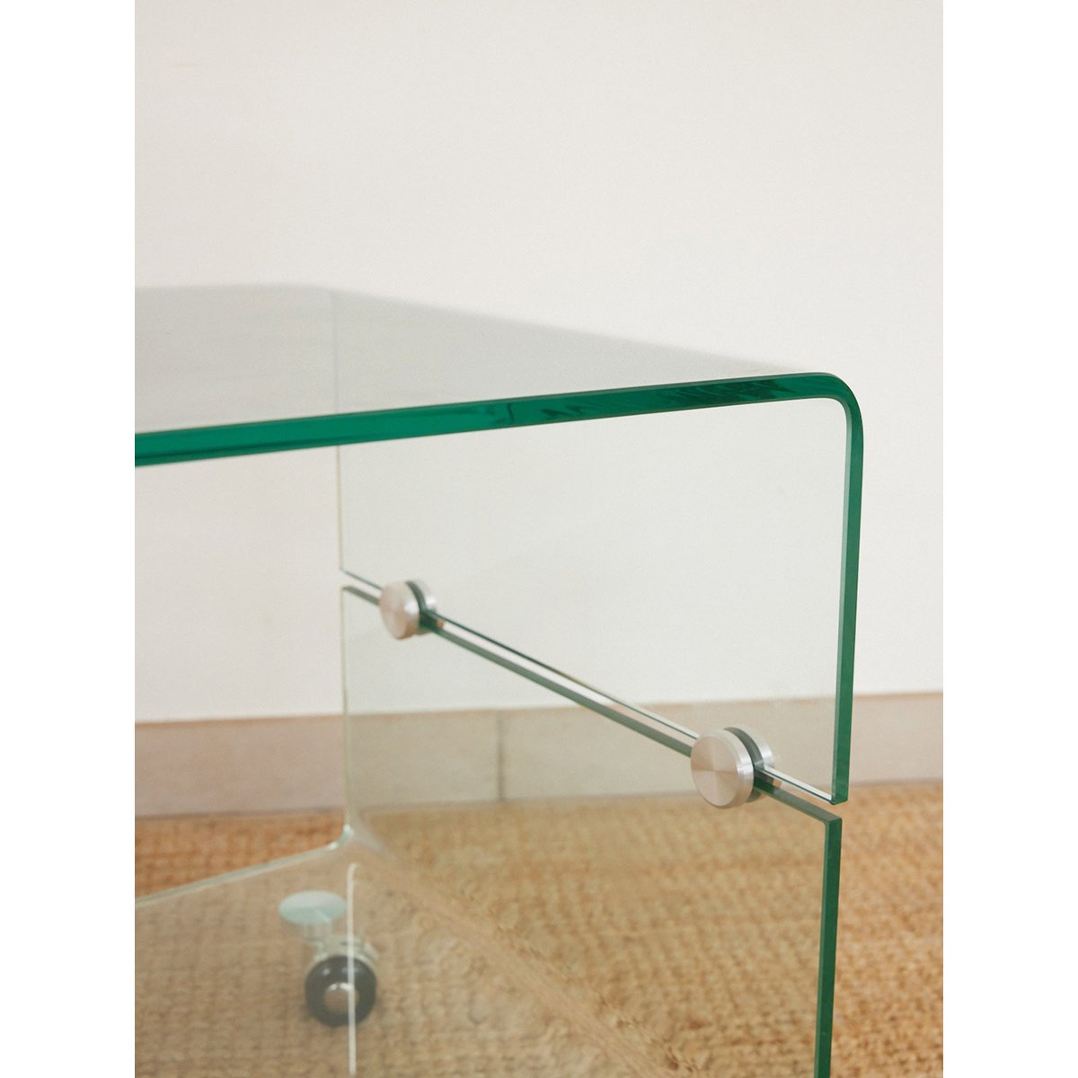 Table basse en verre Donna N°1658 - Bon état transparent, DEBONGOUT
