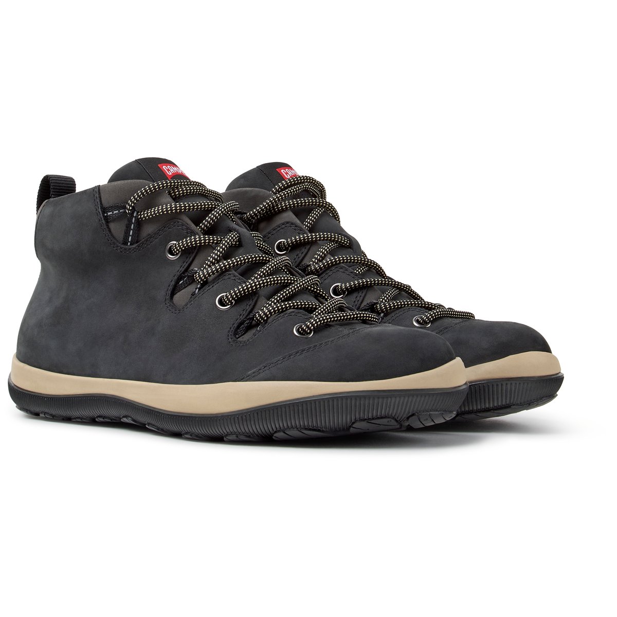 Bottines Peu Pista GM Nubuck Leather noir 001, CAMPER