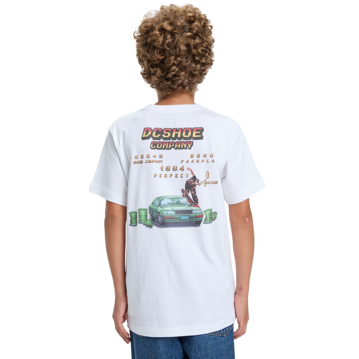 T-shirt à manches courtes TWO BIT. blanc white, DC SHOES