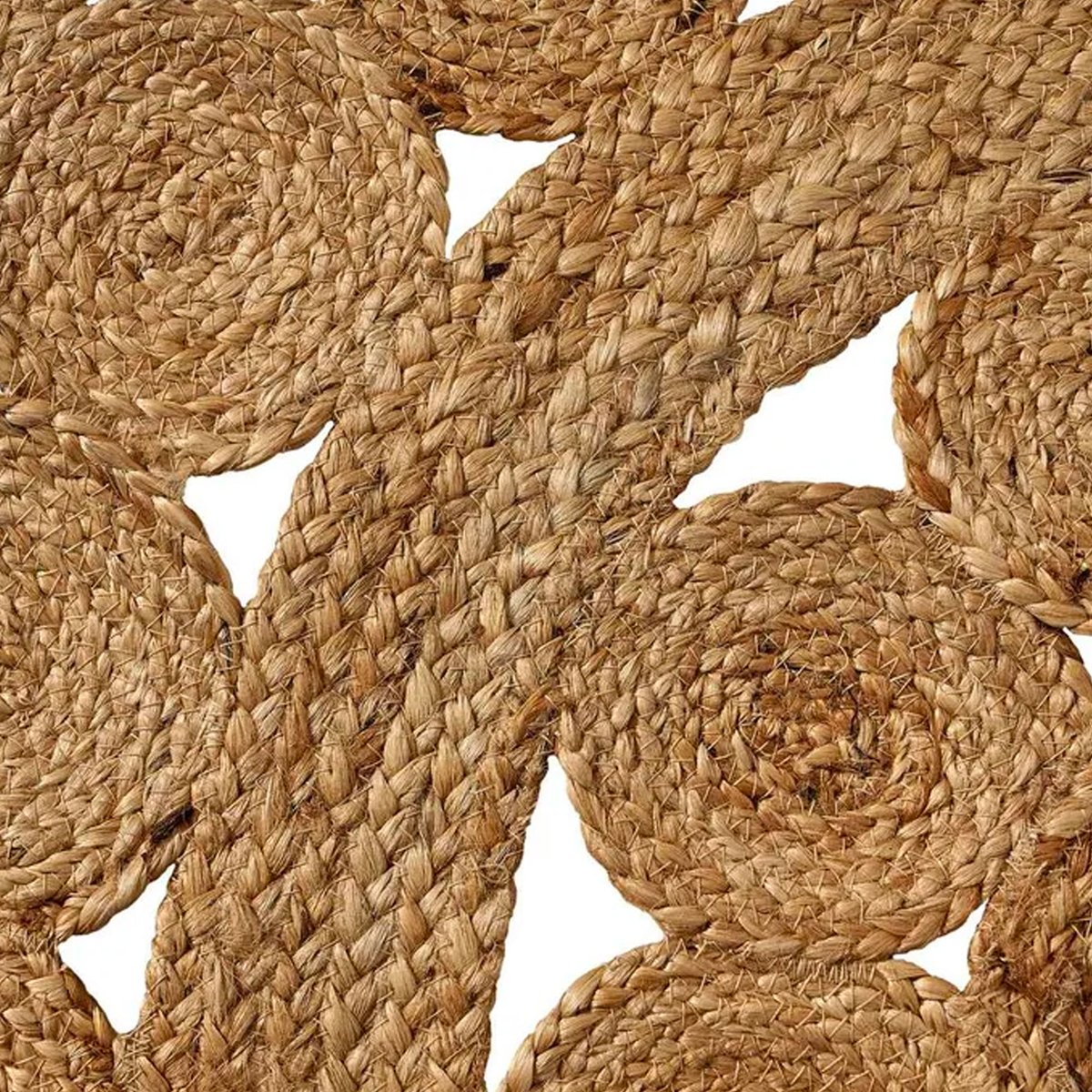 Tapis rond déco jute diamètre 100cm marron, WADIGA