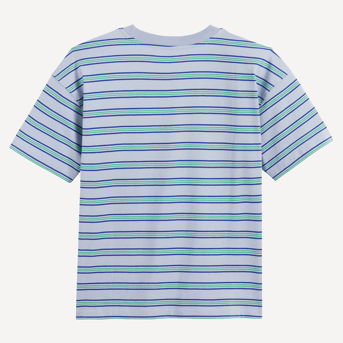 T-shirt oversize rayé, à col rond et manches courtes rayé, LA REDOUTE COLLECTIONS