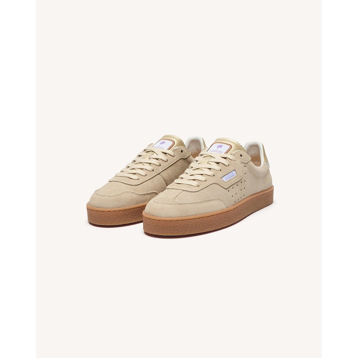 Baskets basses suede LUMBO beige, FAGUO