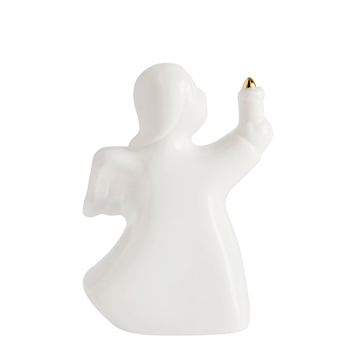 Ange décoratif avec bougie LED petit modèle blanc, MATHILDE M