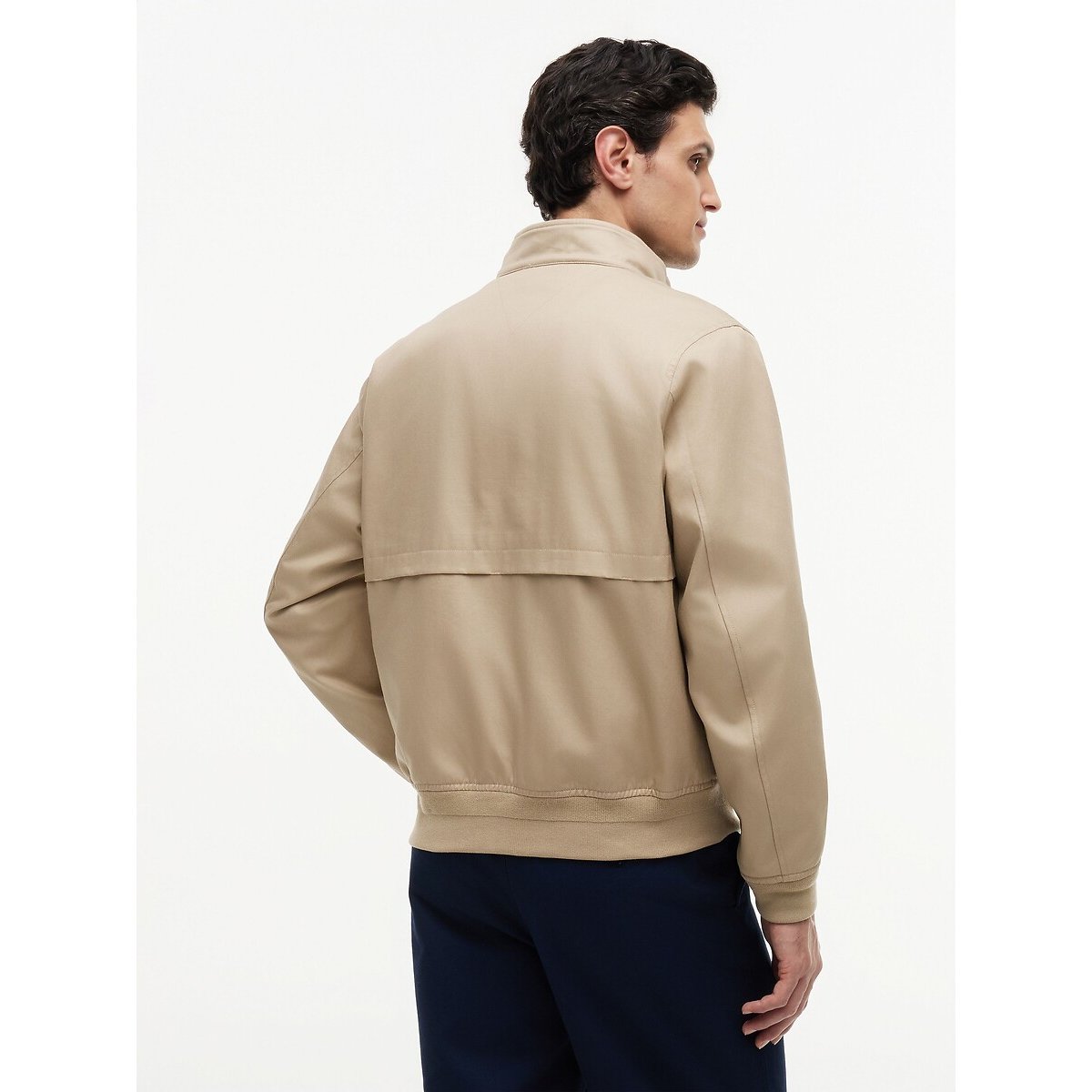 Blusão curto, gola subida, meia-estação bege, TOMMY HILFIGER