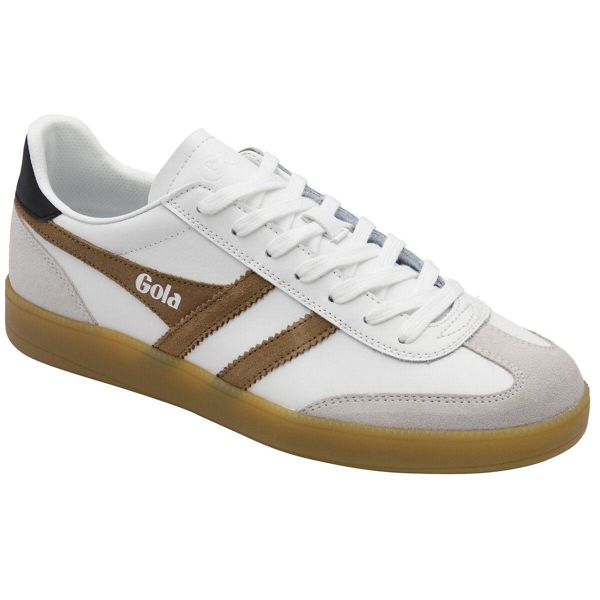 Baskets Viper Leather blanc/marron, GOLA